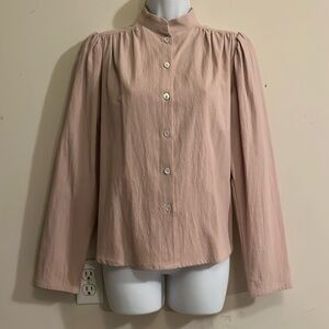 Brand New OVATE Jeanne Smock Shirt Plume